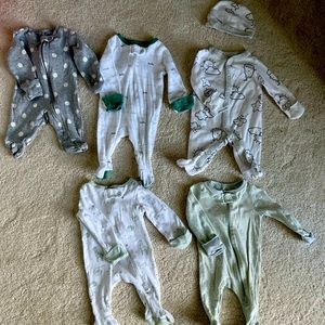 Newborn zippered pjs